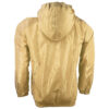polyester tan lightweight windbreaker jacket back