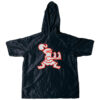 Sublimated hooded quarter zip windbreaker with big sublimated logo on back