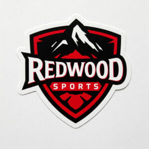 custom company name die cut stickers