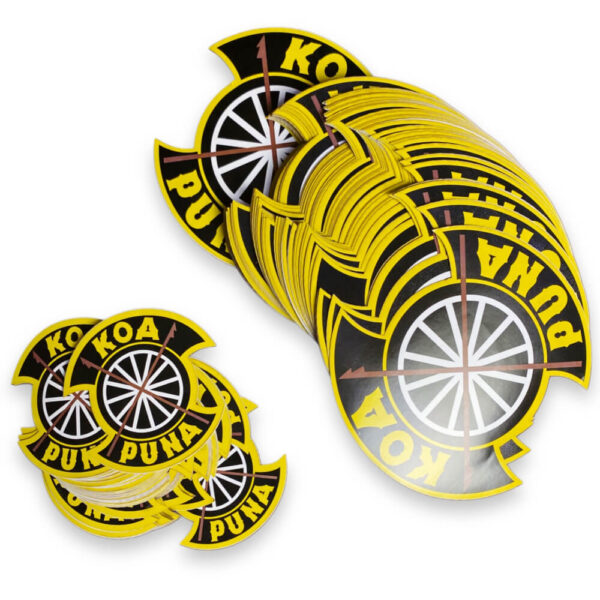 collection of waterproof custom teams/club die cut stickers