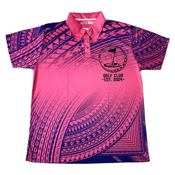 pink polo golf shirt
