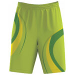 sublimated green basketball shorts