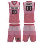 custom sublimated pink basketball uniform