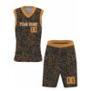 brown custom reversible basketball uniform front