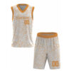 white custom reversible basketball uniform front