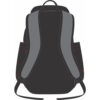 black and grey flag football backpack back