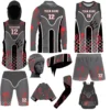 Black and grey flag football package