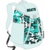 camo printed design flag football backpack side view