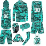 custom camo flag football package