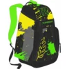 sublimated paint splatter flag football backpack sideview