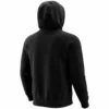 black baseball hoodie back