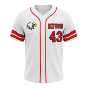 hidden full button softball jersey front