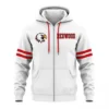 redwood white sublimated hoodie front