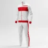 white soccer tracksuit front