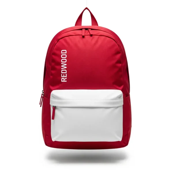 red soccer backpack