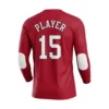 red soccer goalie jersey back