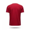 red soccer polo shirt back