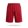 red soccer goalie shorts front