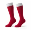 red soccer goalie socks