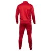 red soccer tracksuit back