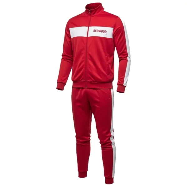 red soccer tracksuit front