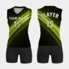 women's black volleyball uniform