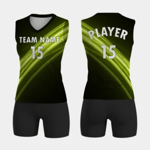 women's black volleyball uniform