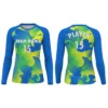 crewneck women's long sleeves volleyball jersey
