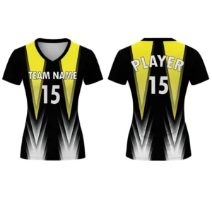 Short sleeves women's v-neck volleyball jersey