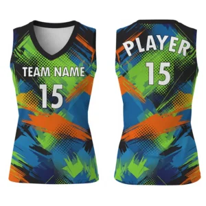 v-neck women's sleeveless volleyball jersey