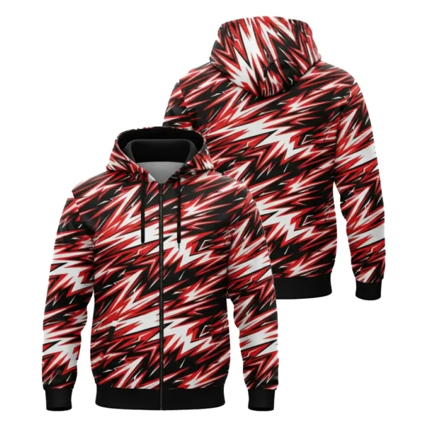 all over sublimated zip up hoodie front back