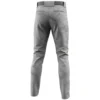 Back view of gray camo baseball pants with a subtle camouflage print.