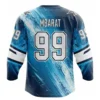 Sublimated Ice sharks hockey jersey back with player name and number