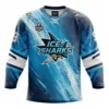 Sublimated Ice sharks hockey jersey front