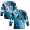 Sublimated Ice sharks hockey jersey front back