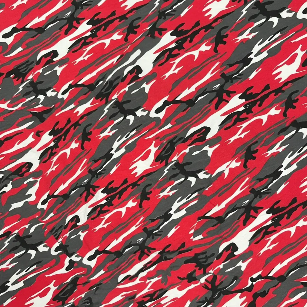 Red woodland camo
