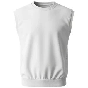 Sleeveless blank sublimation sweatshirt front