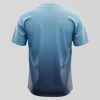 Blank ombre full button baseball jersey back.