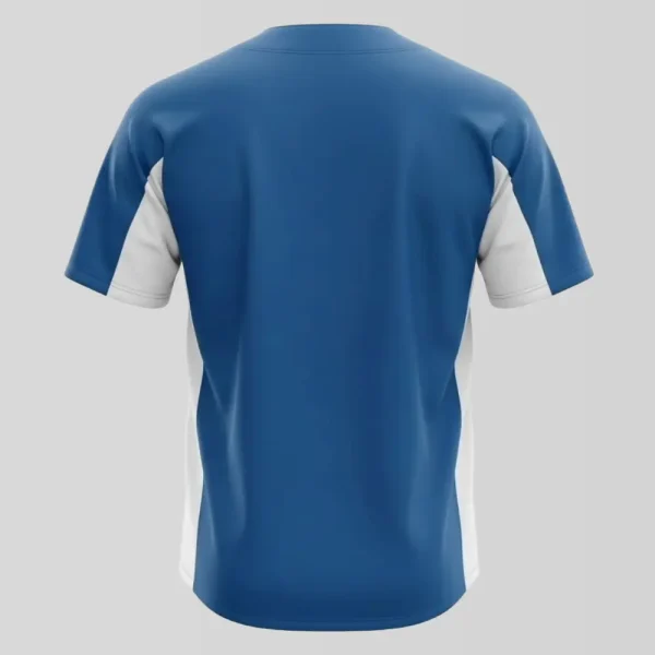 Blank side panel baseball jersey back.