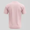 Blank two button pink baseball jersey back.