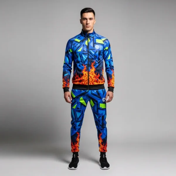 Sublimated, all-over-printed-custom men's tracksuit