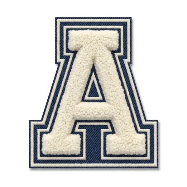 Chenille patch with tackle twill base