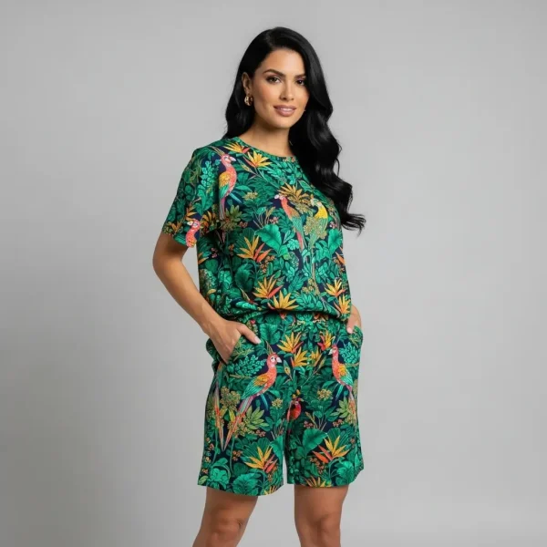 Sublimated all over printed custom shorts set.