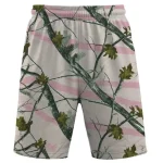True timber pink snowfall camo mesh shorts front.