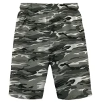 Urban camo mesh shorts front.