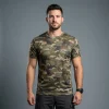 Custom camo dri fit shirt front.