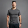 Custom raglan sleeves compression fit dri fit shirt front.