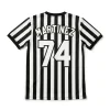 Custom crewneck roller derby referee jersey back.