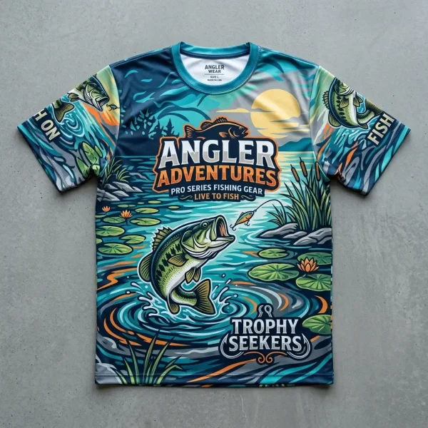 Custom sublimate fishing shirt.