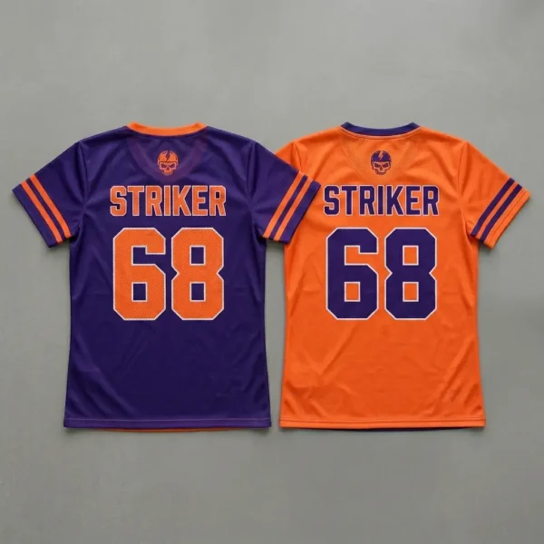 Custom sublimate reversible roller derby jersey back.